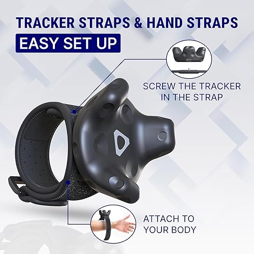 Miniatura 10 de Skywin VR Tracker Straps for HTC Vive System Tracker Puck 2 Pack - Adjustable Straps for Foot Object and Full-Body Tracking in Virtual Reality