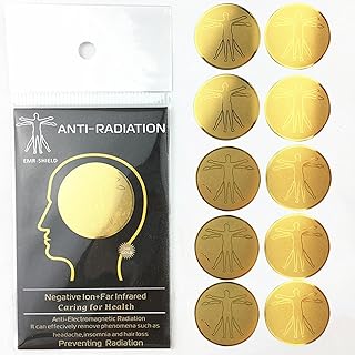 MOVKZACV 10 Radiation Protection Phone Stickers - Anti Radiation EMF Blocker for Mobile Phones, Computers & Laptops