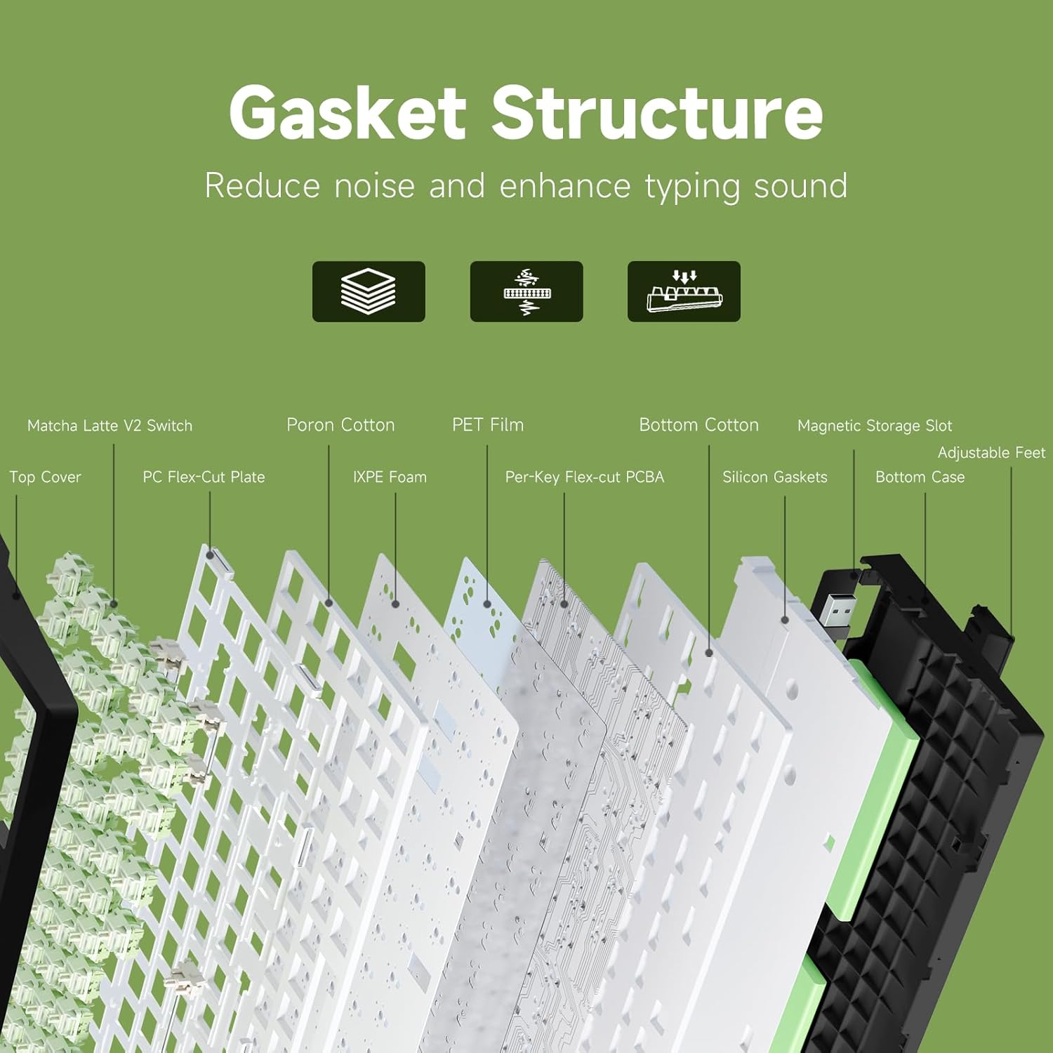 MCHOSE G75 PRO 75% Wireless Mechanical Keyboard User Manual