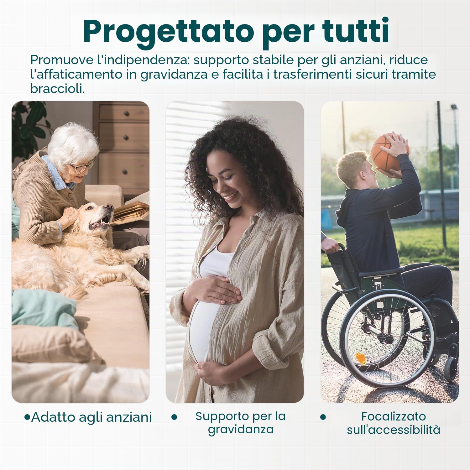 Sedia da Doccia Regolabile con Braccioli Rimovibili per Anziani | Portata fino a 159 kg, struttura robusta e piedini antiscivolo; adatta a vasche e persone disabili o con mobilità ridotta.