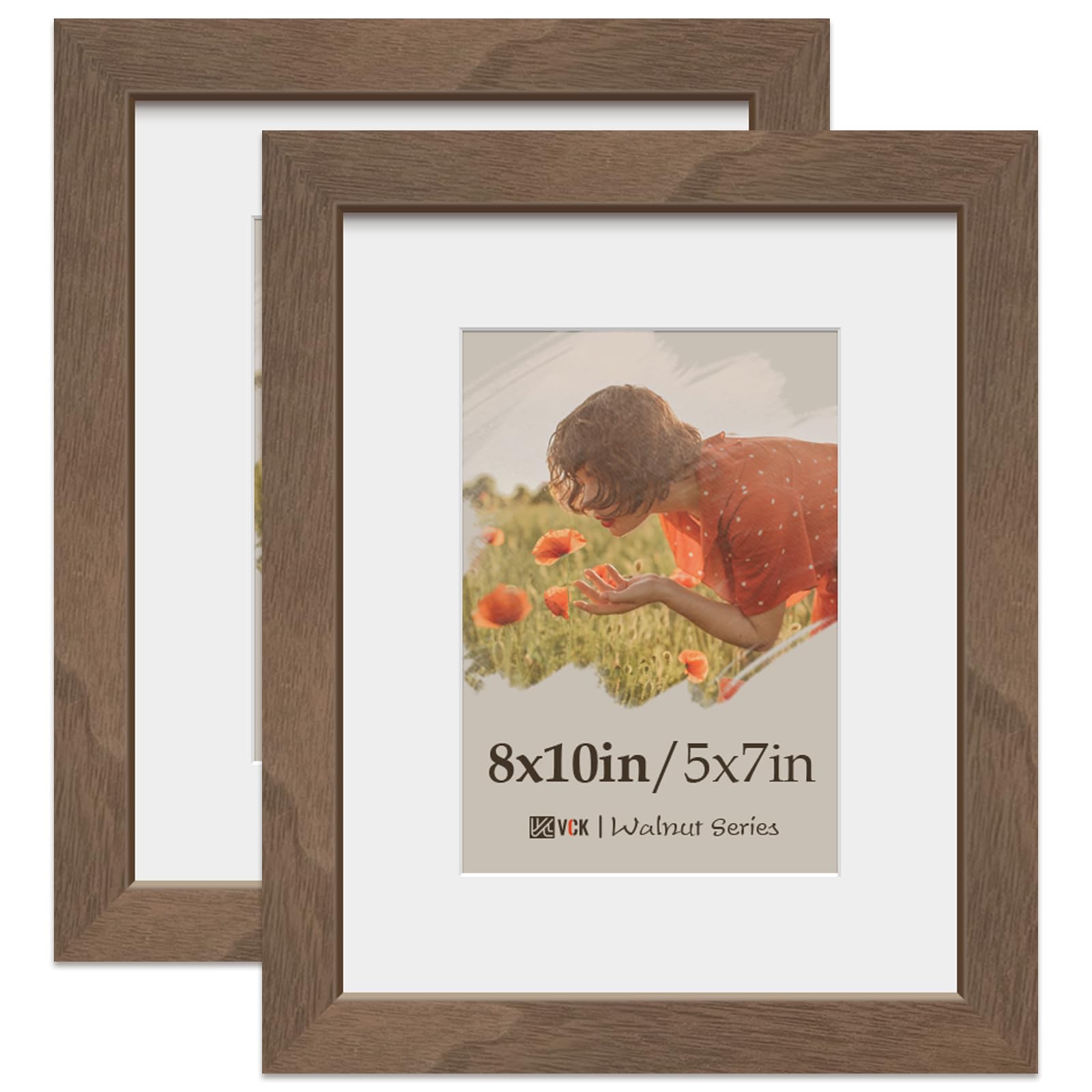 Amazon.com - VCK 8x10 Picture Frame 2 Pack, Natural Wood Grain