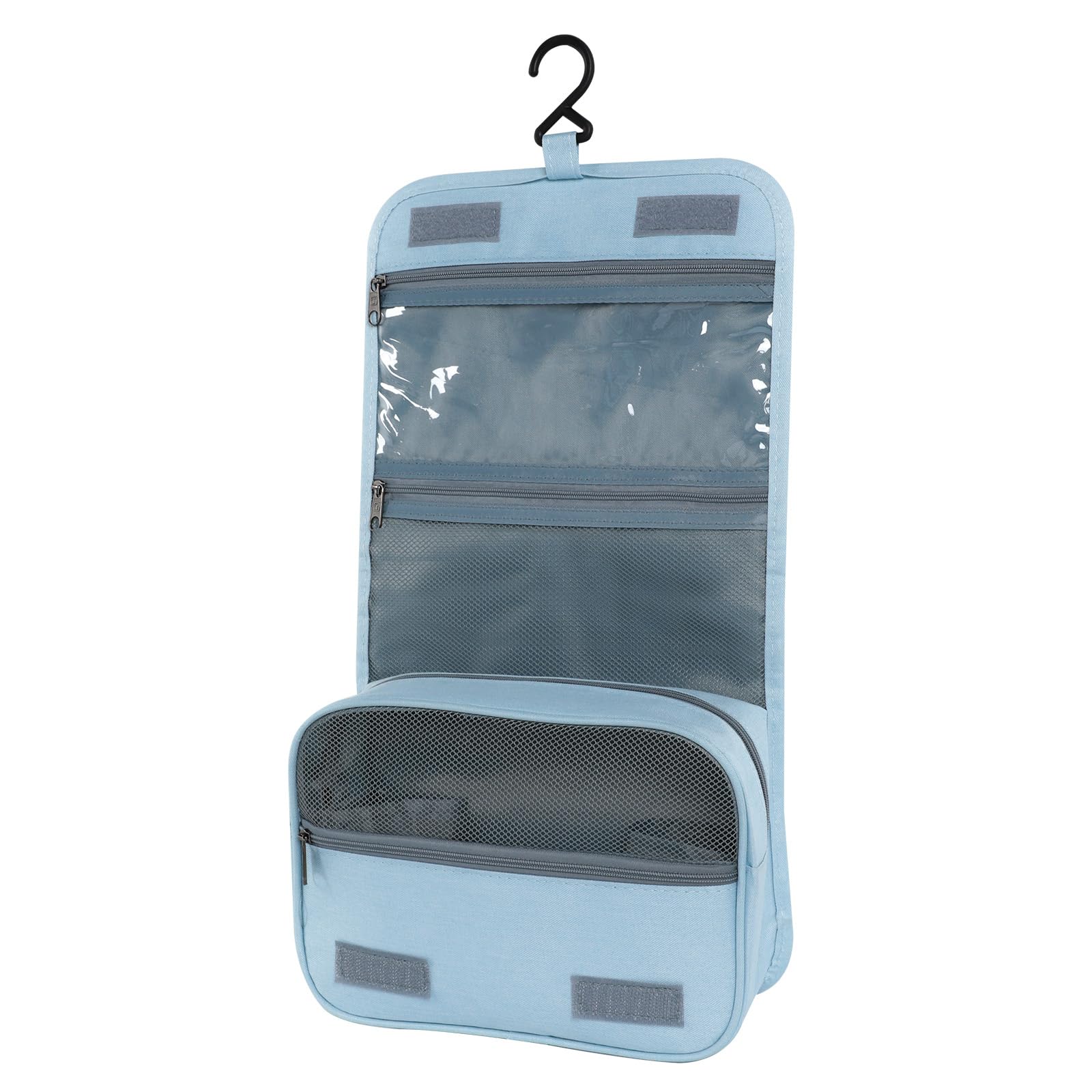 AiQInu Beauty Case da Viaggio, Borsa da toilette da viaggio per Donna Uomo,impermeabile Beauty Case con Gancio per Appendere per Organizzare Oggetti Personali Accessori