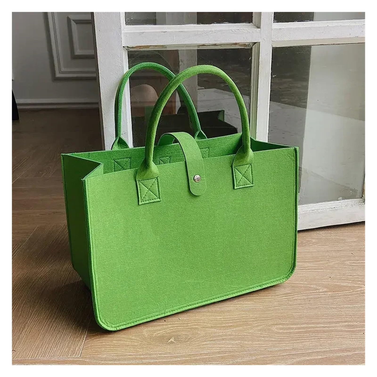 Einkaufshandtasche, Damenhandtasche, große Kapazität, offener Filz, Einkaufstasche, gewebte Tasche Für Outdoor Trips, Picknick