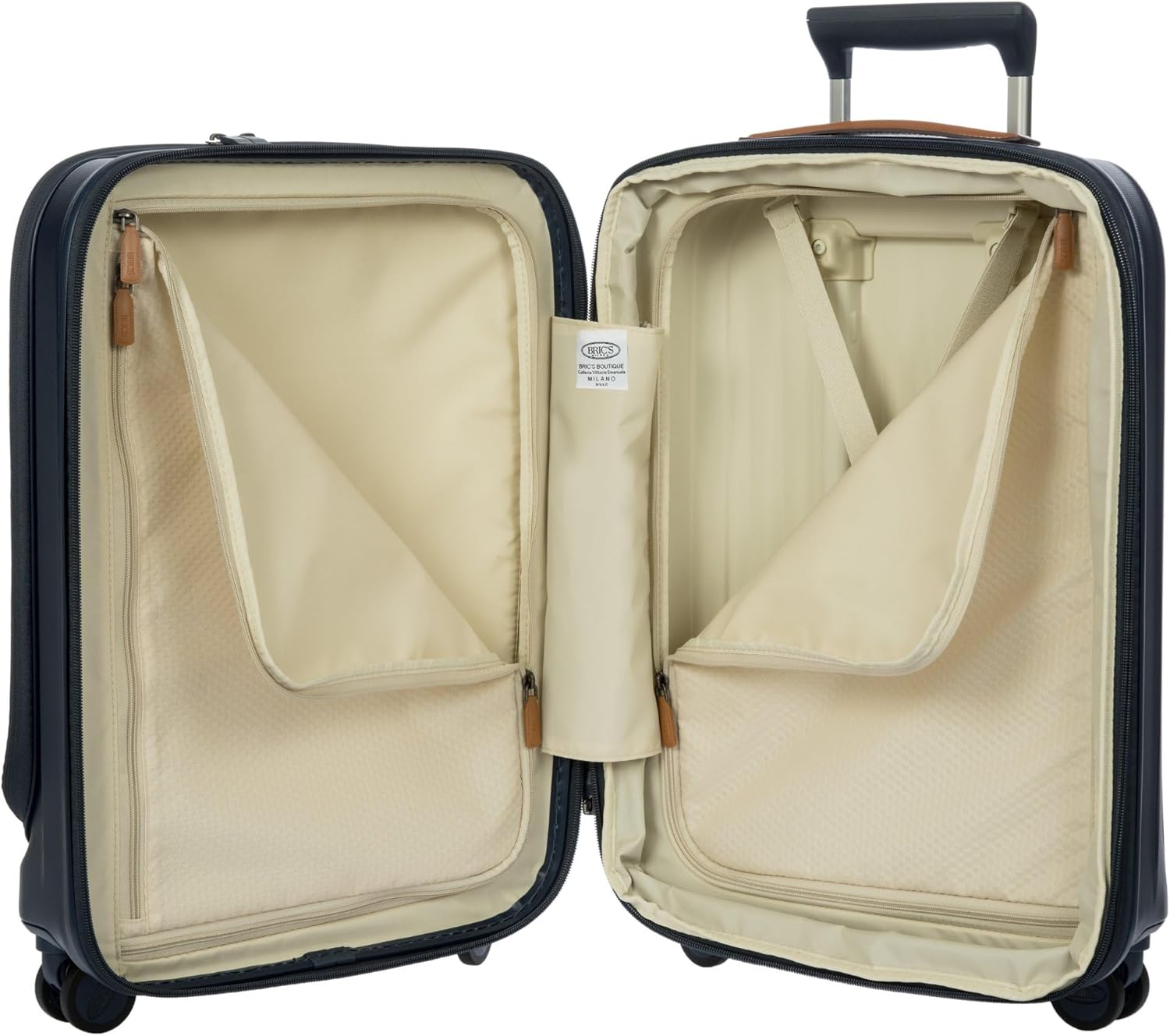 Bric's Taormina Ultra-Light Carry-On Spinner – Expandable Hard Shell Suitcase with TSA Lock, Anti-Tamper Zippers & Built-In USB Port - 21 Inch with Pocket, Blue