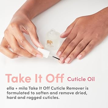 ella+mila Cuticle Remover & Softener with Glycerin & Jojoba Oil
