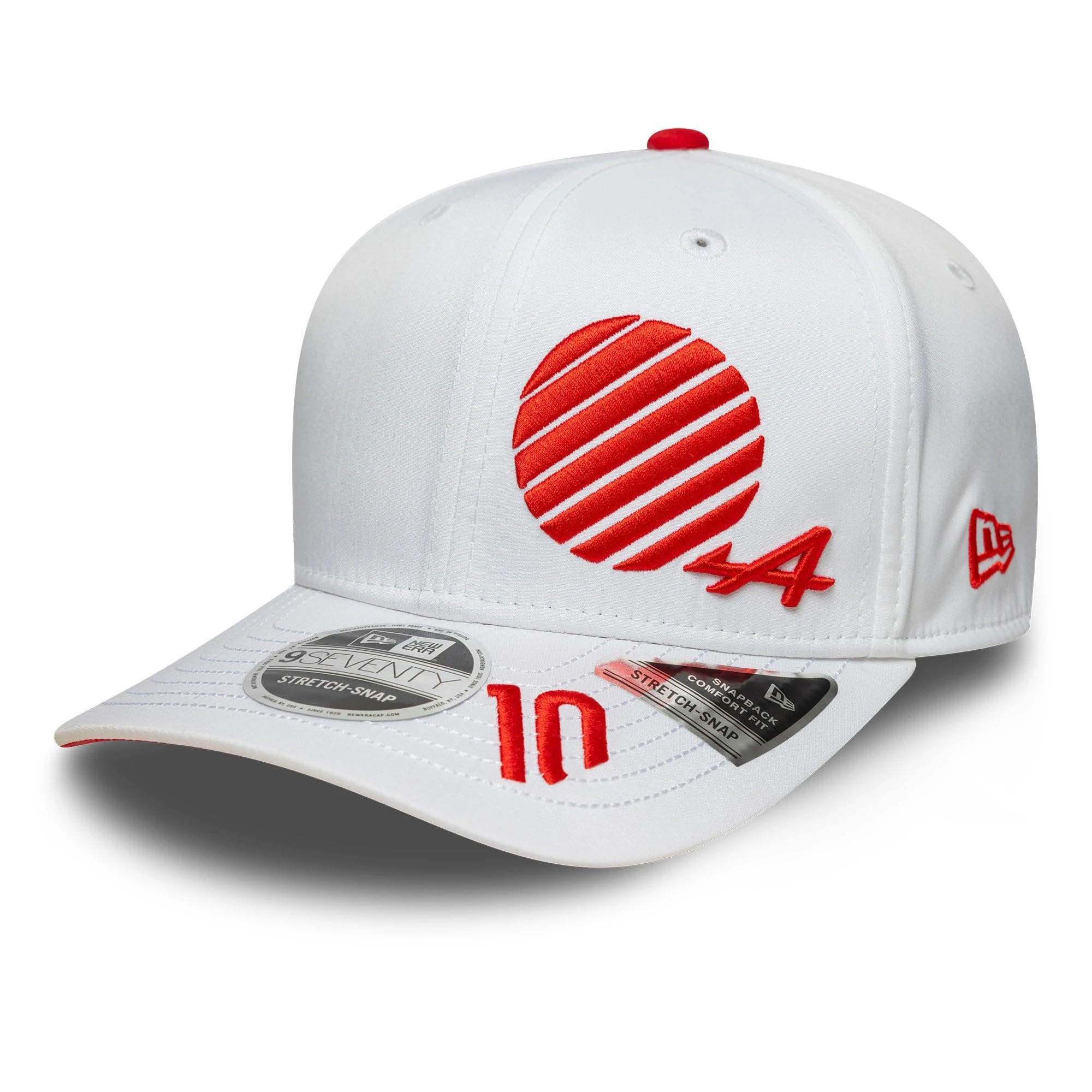 New Era Unisex White Alpine F1 Team, Official 2025 Collection, Pierre Gasly Drivers Japan Suzuka Special Edition Baseball Cap, Red, Adjustable