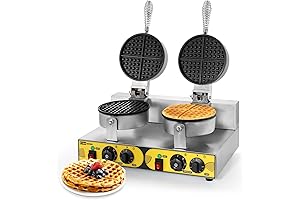Dyna-Living Non-Toxic Stainless Steel Waffle Maker for Commercial Use
