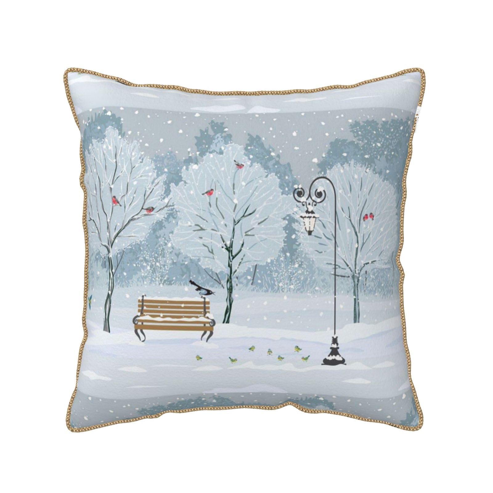 Housse de coussin en velours pour un moment cocooning au salon cet hiver