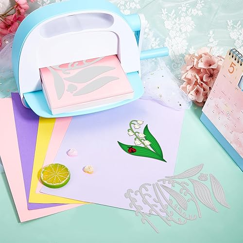 Miniatura 7 de GLOBLELAND Juego de 23 troqueles de corte de sobres para bricolaje Scrapbooking Metal Lily of the Valley troquelado plantillas para hacer tarjetas