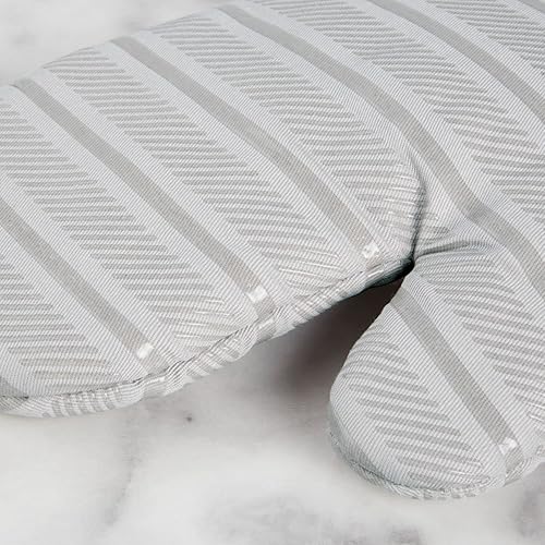 Miniatura 4 de KitchenAid Albany - Juego de 2 guantes de horno color gris mate 7 x 13 pulgadas