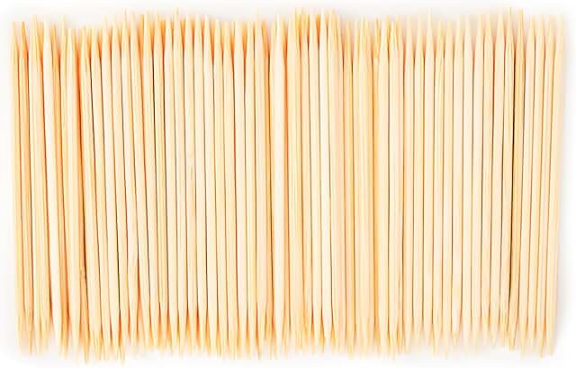 600 Count Bamboo Toothpicks for Teeth Cleaning, Appetizer, Olive, Barbec...