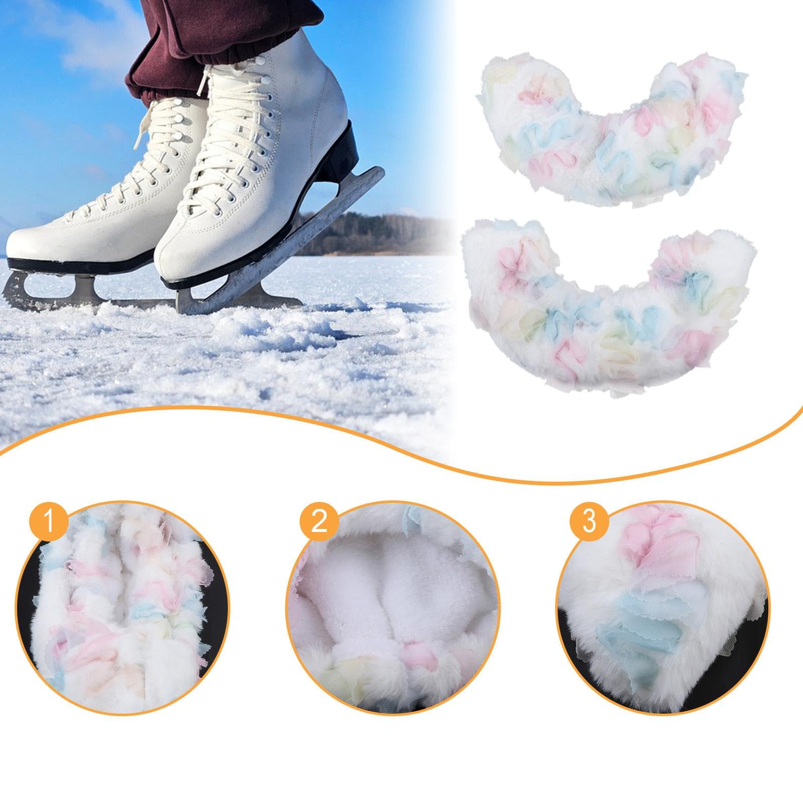 rockible Housses de Patins à Glace, Protège-Patins, Accessoires, Fournitures de Patinage, éponges pour Patins de Hockey