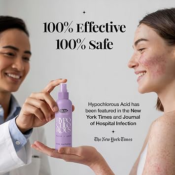 Hypochlorous Acid Spray for Face and Skin; Facial Cleanser | 8oz Face Mist