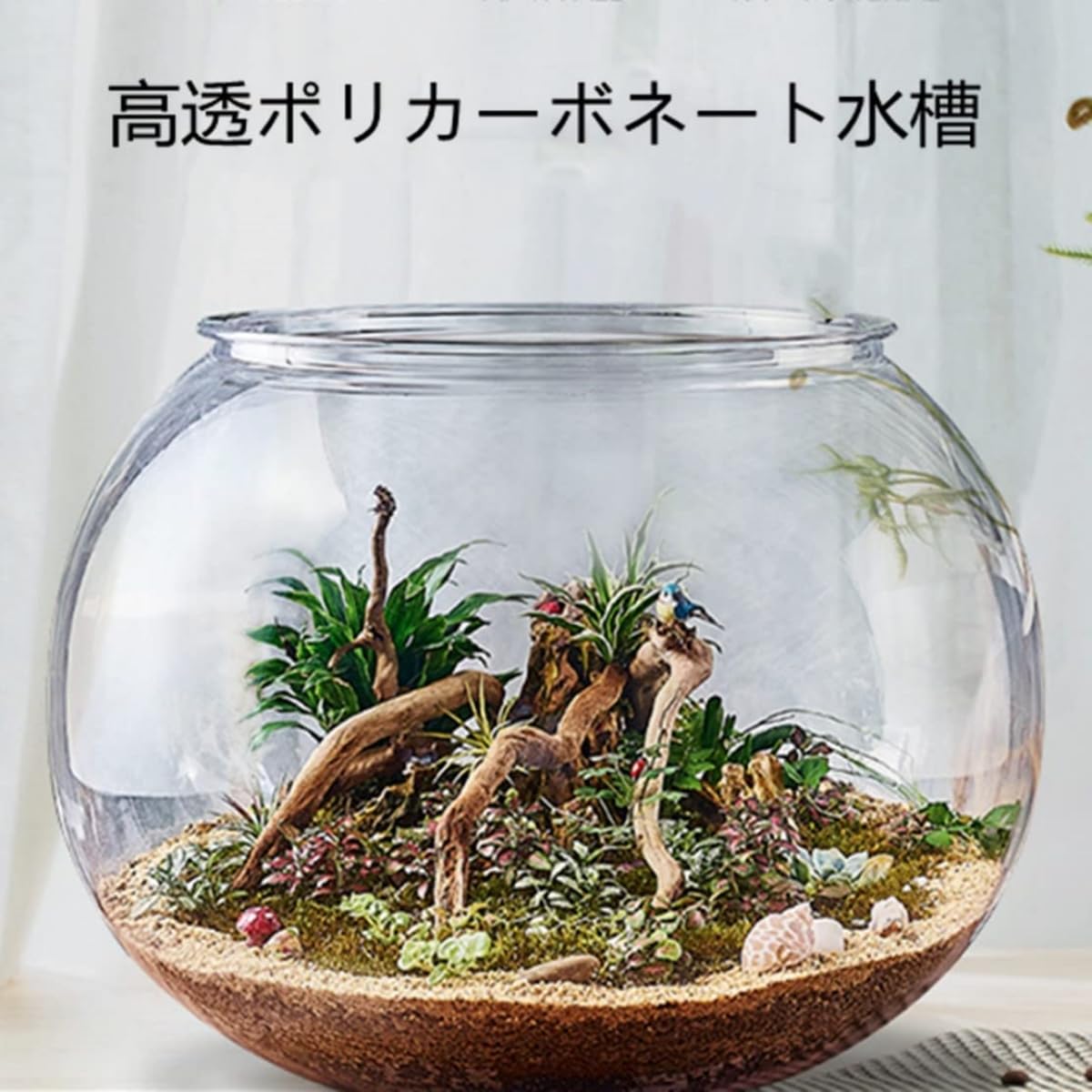 Amazon | 金魚水槽 落下防止水槽 メダカ 水槽 金魚鉢 メダカ 鉢