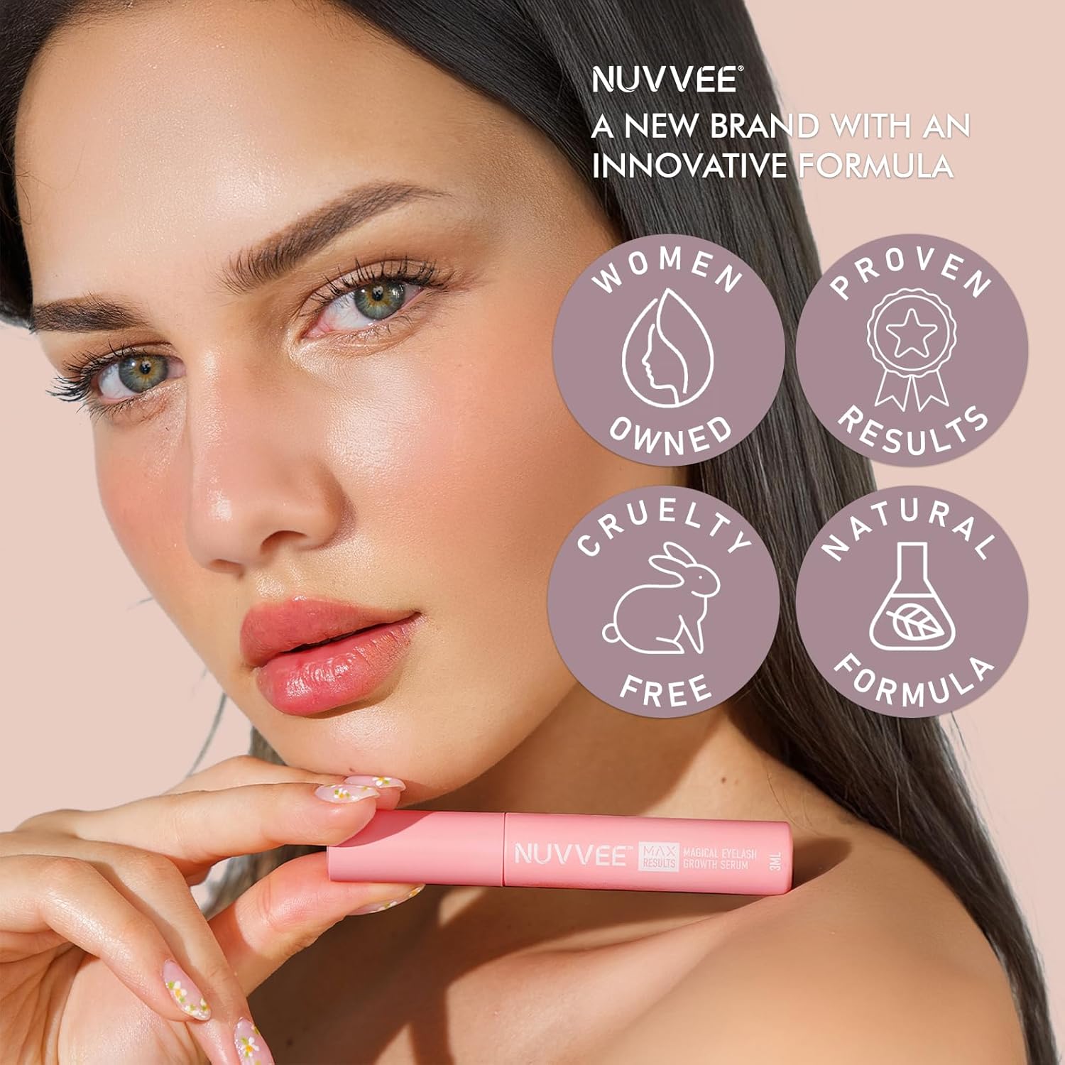Lash Serum - Eyelash Serum for Longer, Thicker, Fuller-Looking Lashes - Enhancing Lash Roots - #1 Lash Growth Conditioning Serum