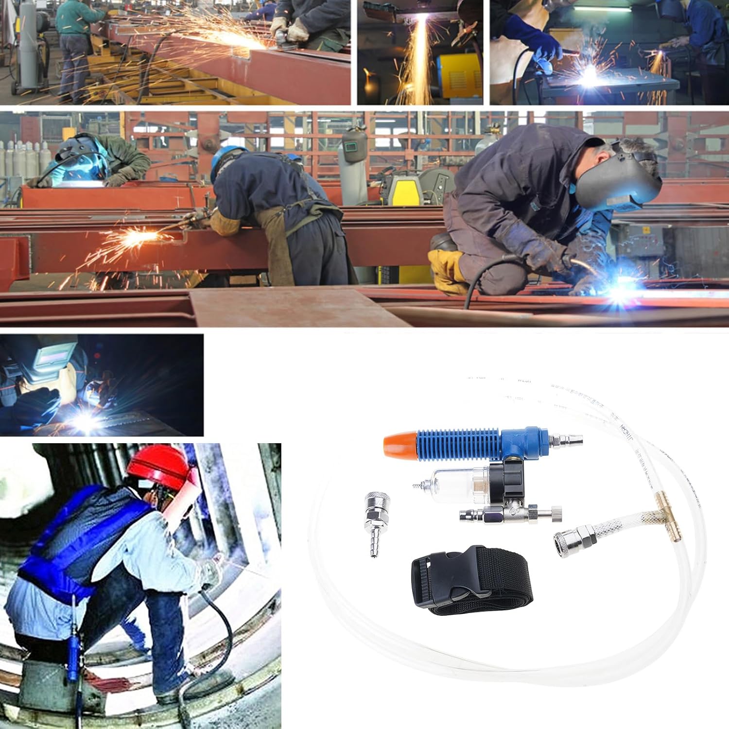 Air Compressors Cooling Vest for Outdoor Heat Work with Filter and Adjustable Waistband Daily Use Vortexes Cooling Vest