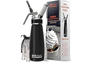 EurKitchen Dairy Free Whipped Cream Maker: Indulge in Delightful Dairy-Free Treats