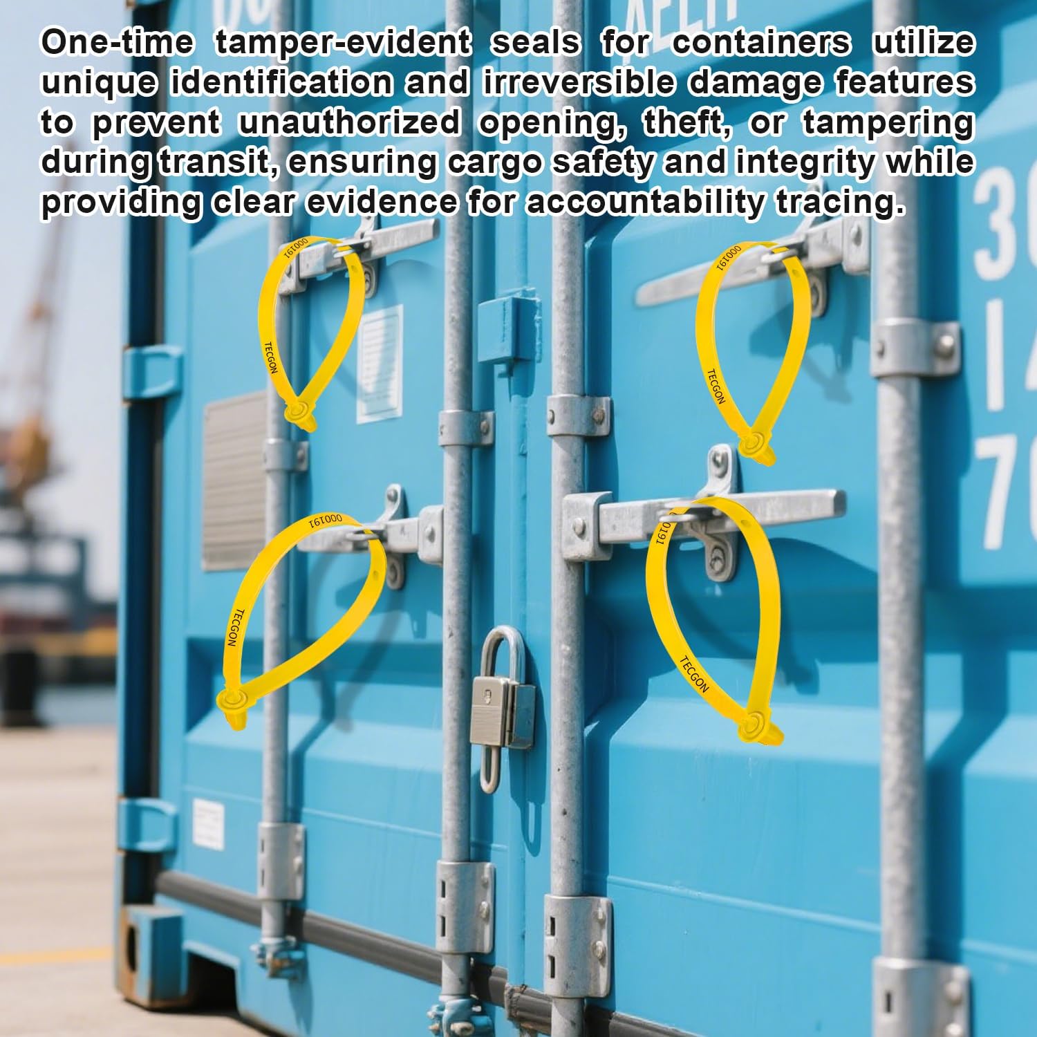 1000 Pack Plastic Tamper Seals Fire Extinguisher Tags Security Tags Seals Safety Numbered Zip Ties Labels Safety Disposable Self Locking Signage 9.84 inch Length - Image 6