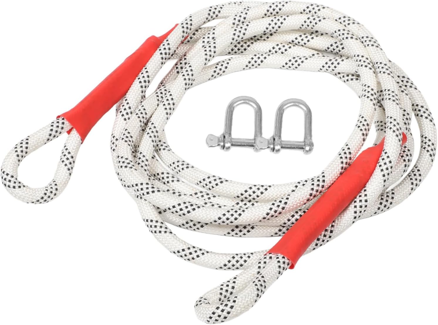 Ciieeo 1set Heavy Duty Towing Rope Hook Tow Strap for Emergency Vehicle Towing and Boat Winching High Strength Construction Compact and Portable Design