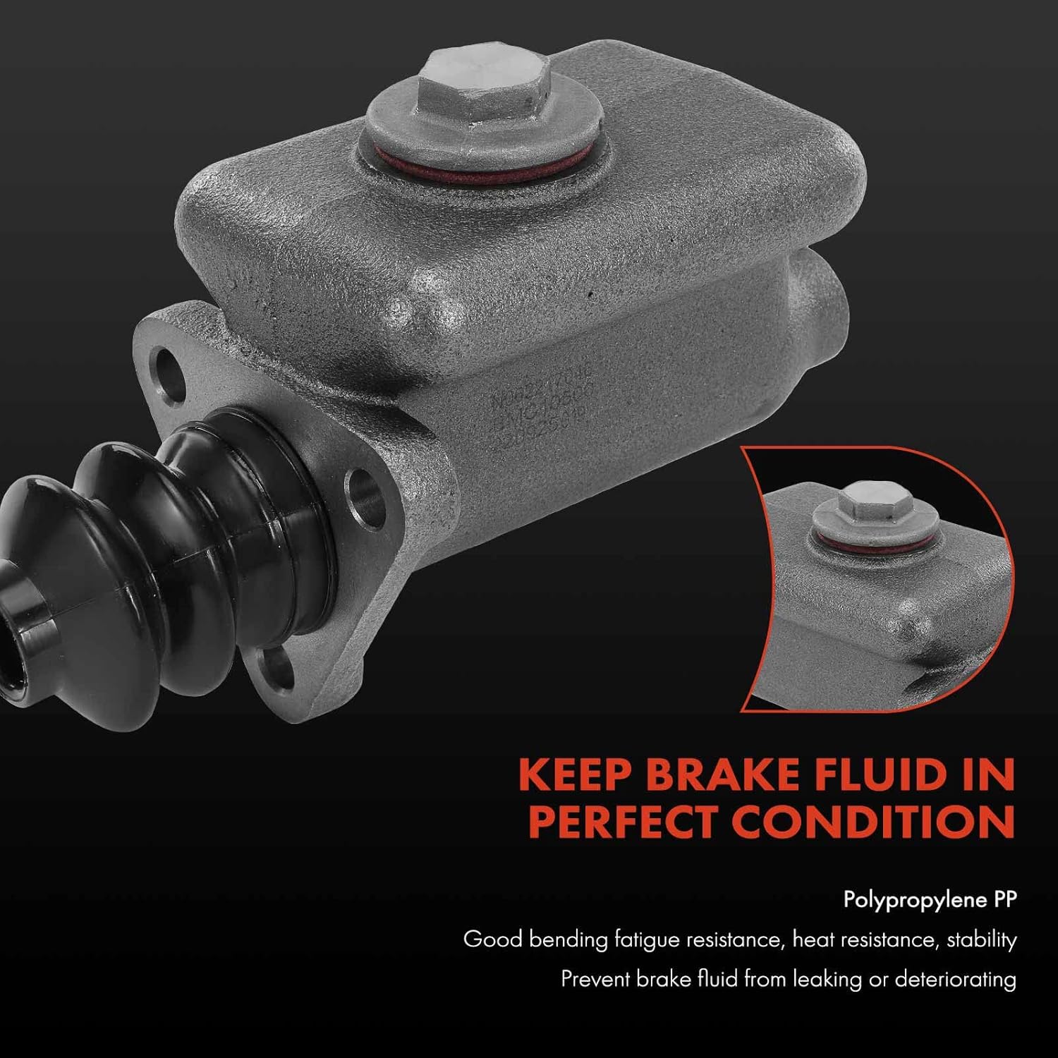 A-Premium Brake Master Cylinder with Reservoir and Cap Compatible with Ford, Lincoln and Mercury Vehicles - Anglia, Deluxe, F1, Prefect, Sedan Delivery, Standard, Super Deluxe, Taunus, Series 19A