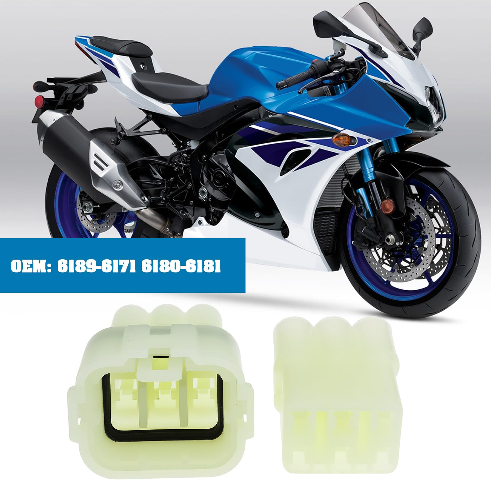 SING F LTD 2 Pairs 6Pin Motorcycles Sealed Electrical Connectors