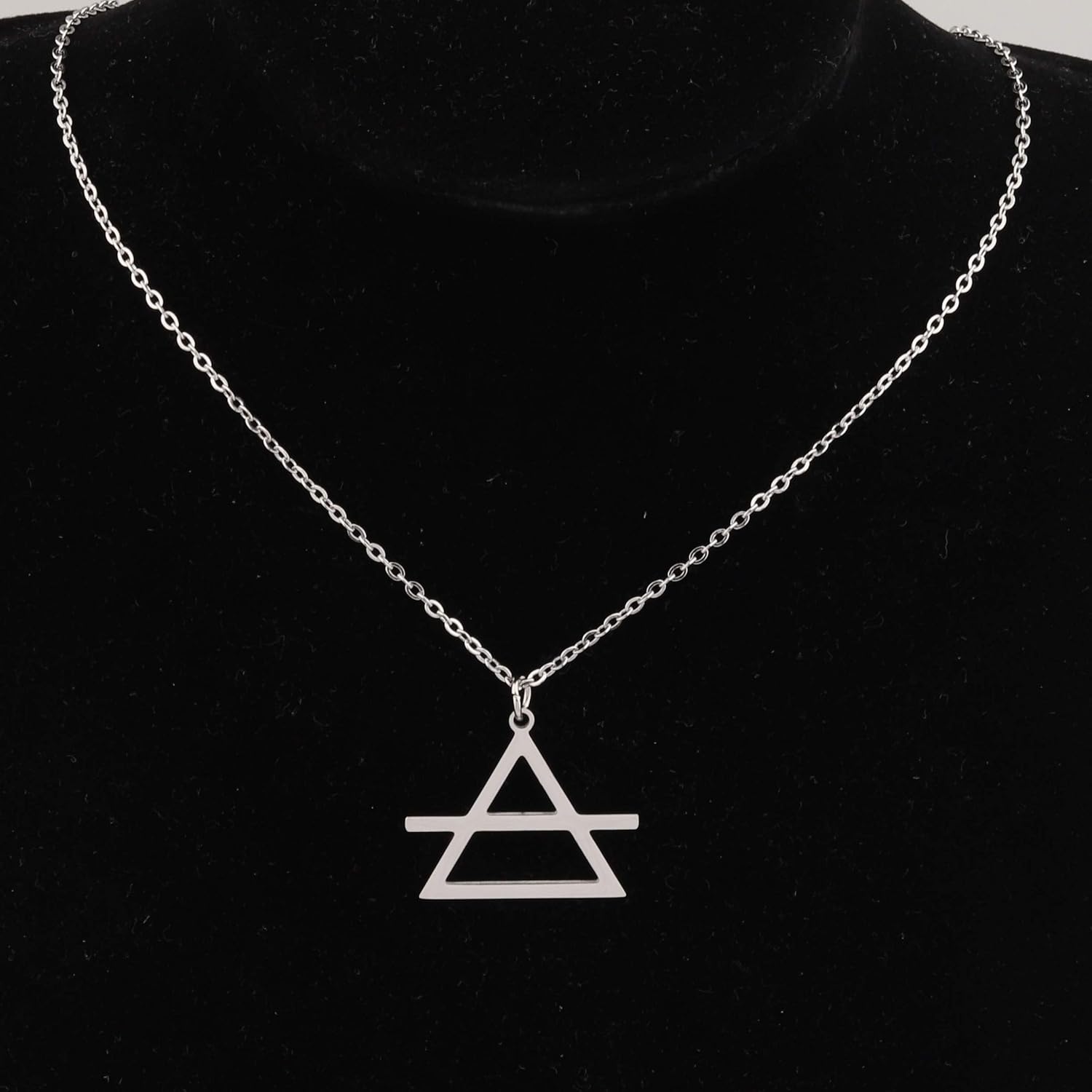 LBSBO Necklace with Planetary, Transmutation & Occult Symbols - Fire, Earth, Water, Air