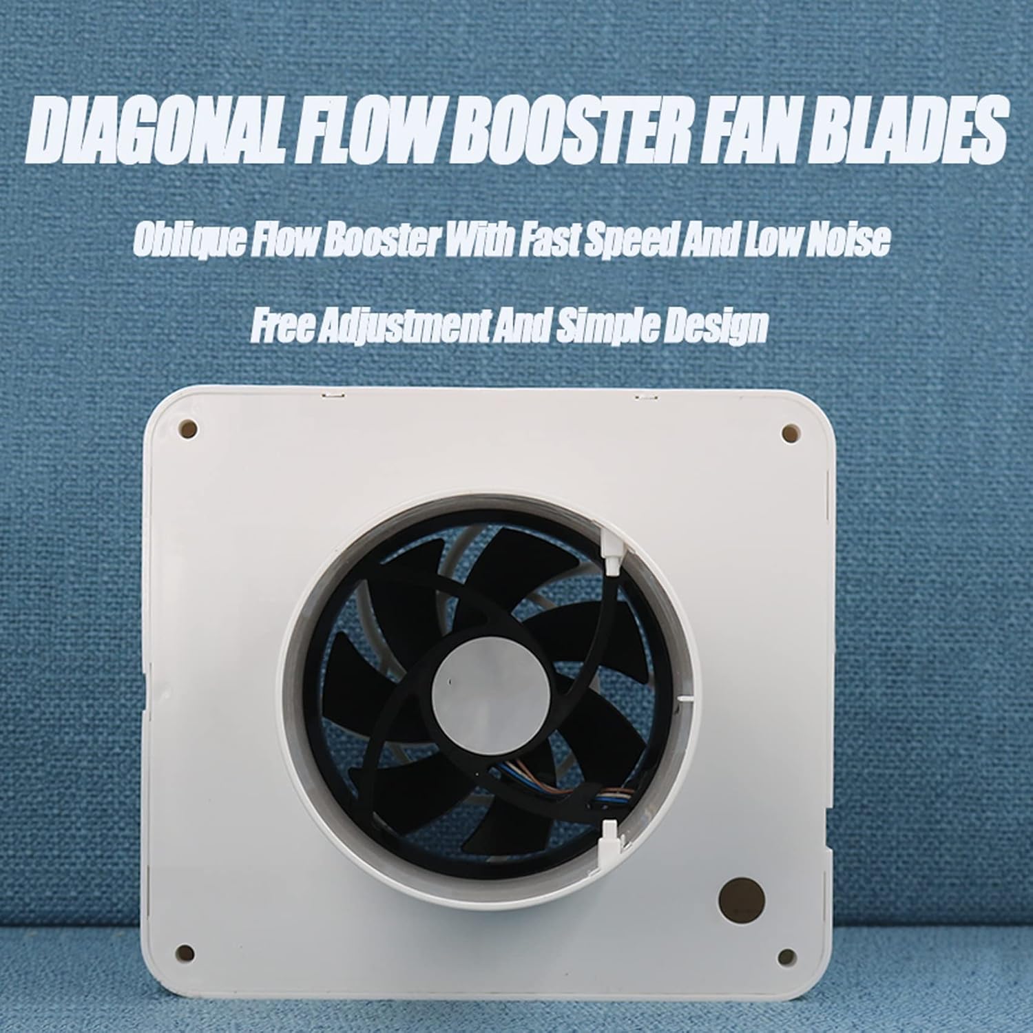 4 Inch Round Exhaust Inline Duct Fan, Quiet Inline Blower Can Fan, Ventilation Duct Fan for Grow Tents, Hydroponics, Bathrooms, Kitchens (White 4 Inch)