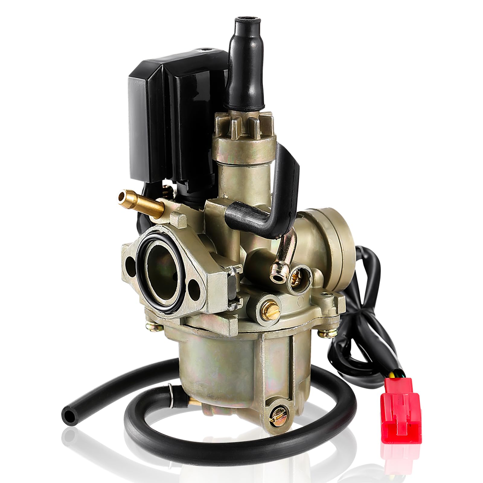 GEARMONSTER 17 mm Carburettor, Scooter Carburettor for Speedfight Scooter 1 & 2 50 cc Motorcycle Carburetor with E-Choke
