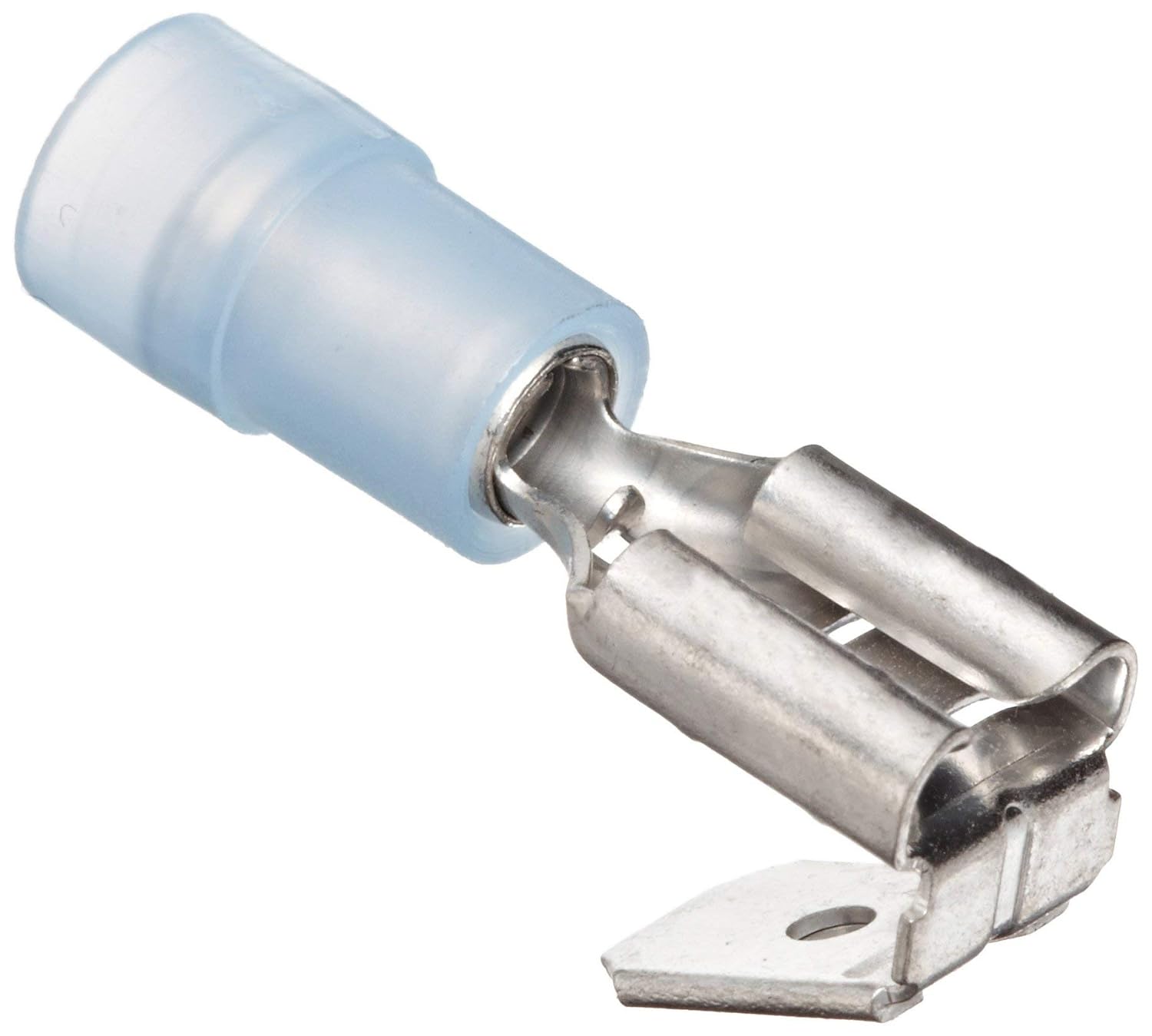 12024 Piggy Back Disconnect, Double Crimp, Nylon Insulated, Blue, 16-14 Wire Size, 0.032"X0.250" NEMA Tab (Pack of 100)