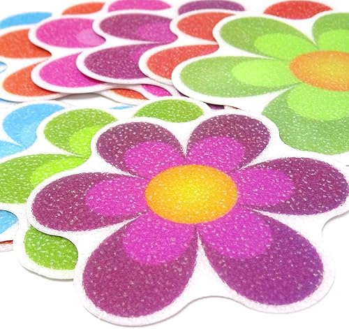 Miniatura 3 de Honbay 10 calcomanías adhesivas coloridas antideslizantes para bañera para superficies resbaladizas