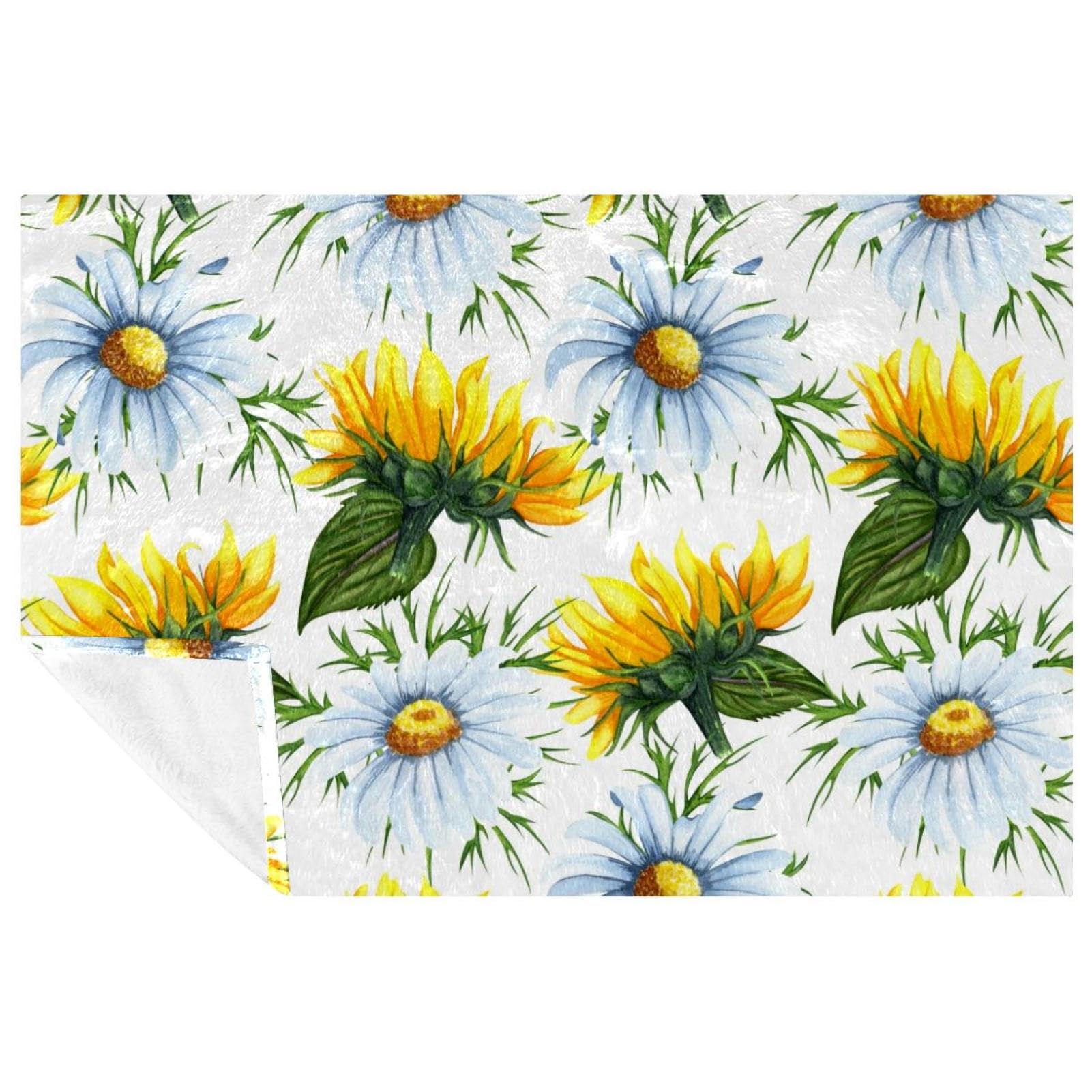 Plaid doux tournesol sauvage pour des instants cocooning réconfortants