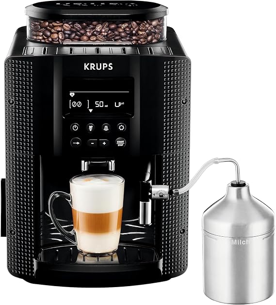 Krups Essential, Cafetera Superautomática, 15 Bares, Negra, EA8160