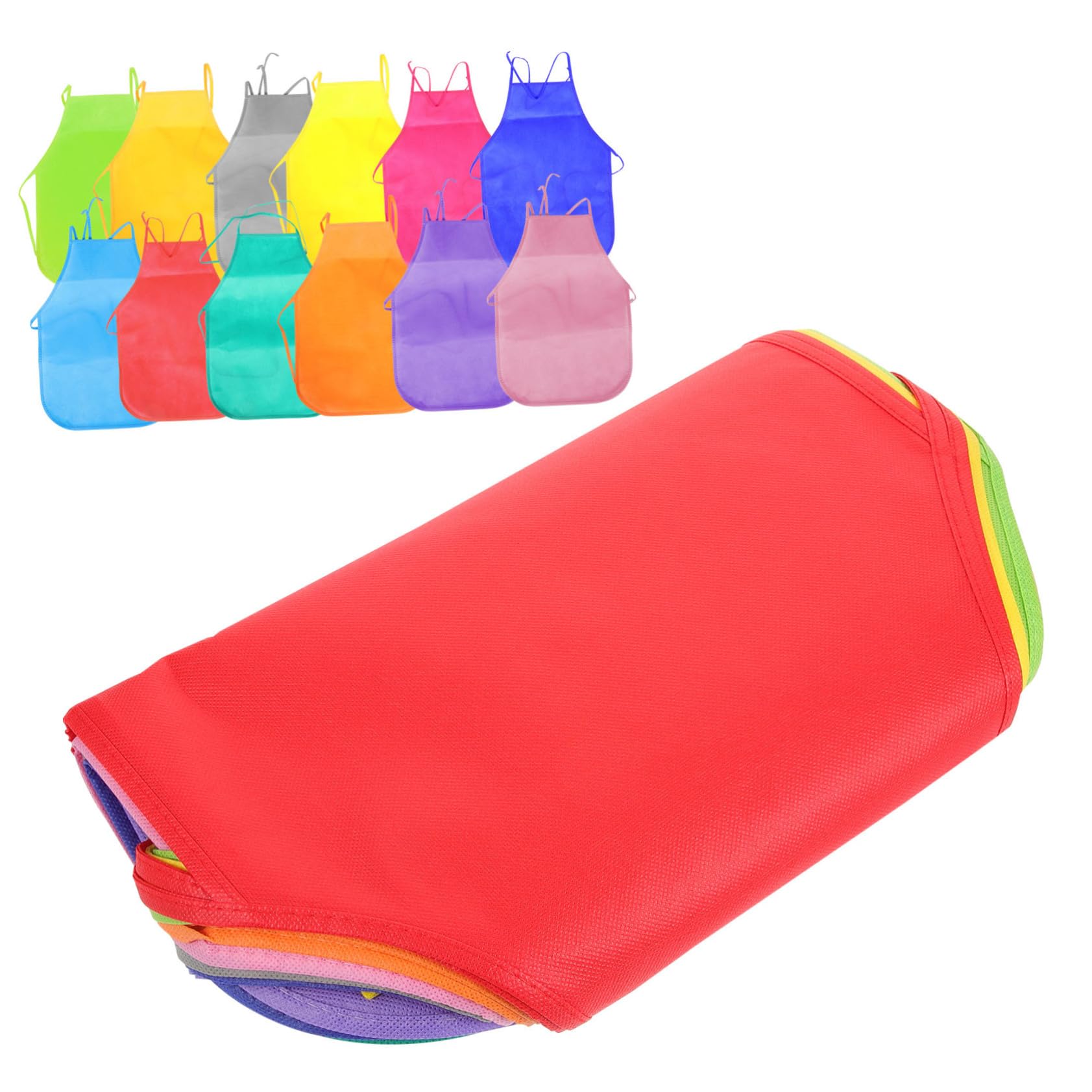 Grembiule Pittura Ragazzo Ragazza 24 Pezzi 33x48cm Non Tessuto