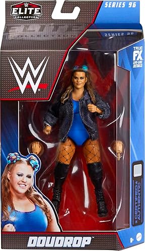 Miniatura 7 de Mattel WWE Elite Collection - Figura de acción y accesorios, serie #96 Doudrop de 6 pulgadas coleccionable con 25 puntos de articulación y manos