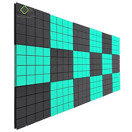 YGM Acoustic Foams Turbo Acoustic Soundproofing Studio Panels, Set of 18, 12