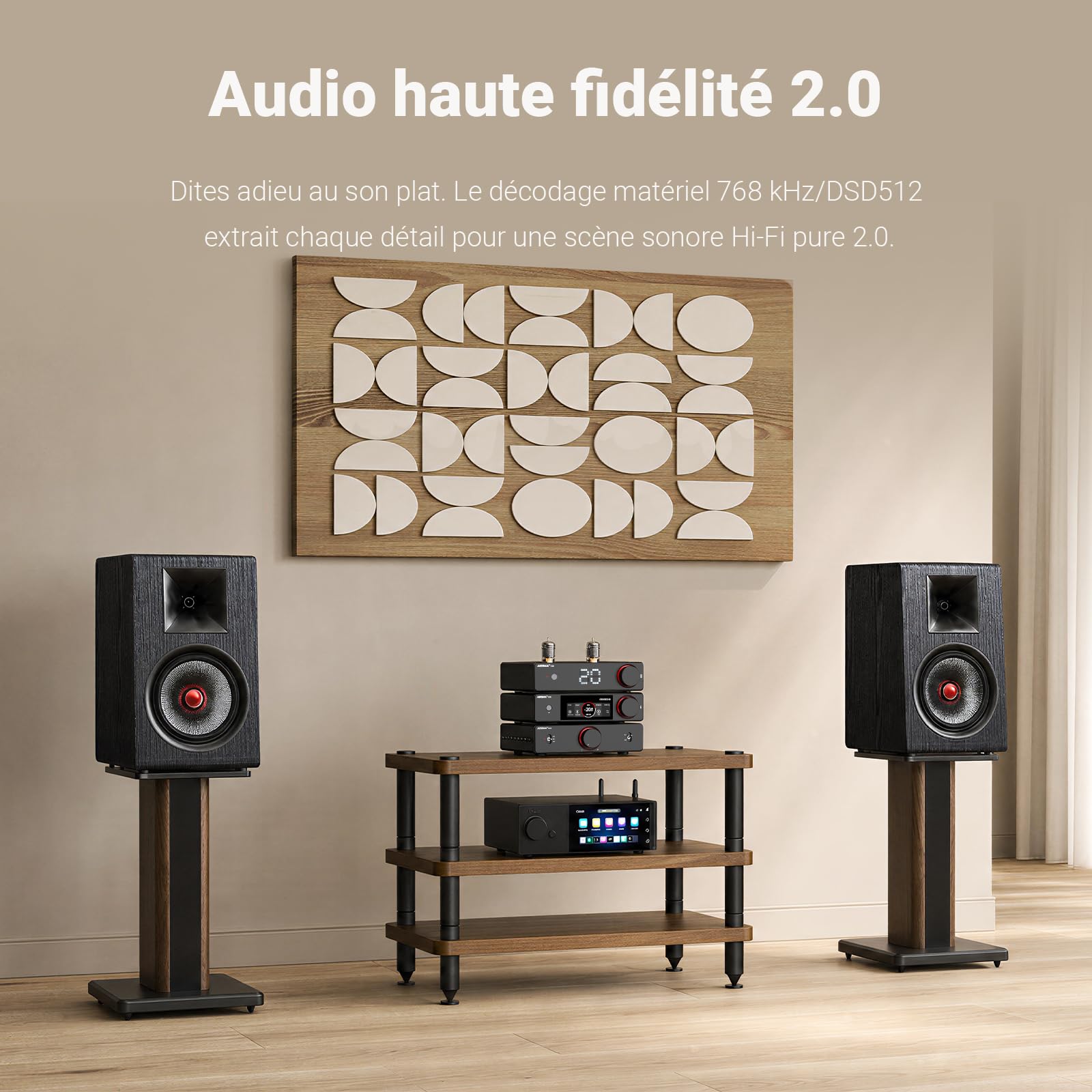 DAC entièrement équilibré AIYIMA D20 avec deux puces DAC ES9039Q2M AK4493S