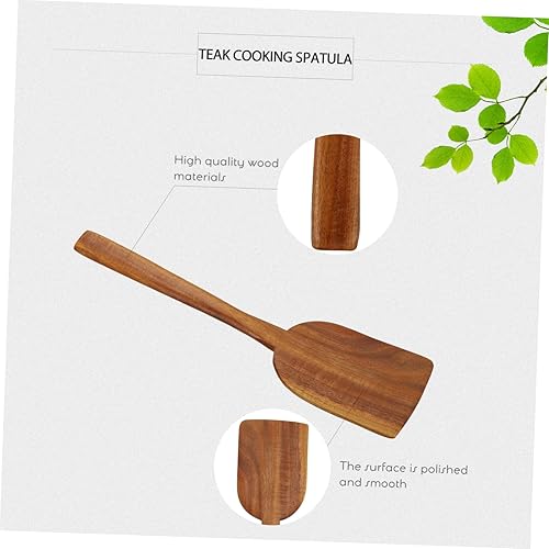 Miniatura 2 de Cuchara de cocina Espátula de cocina de teca Cucharas Cucharas de silicona Utensilios de cocina Huevos Crema Espátula de silicona Espátula para