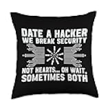 IT Security Clothing Softwar Engineer Accessories Software Developer IT Professional IT Analyst Cyber Security Throw Pillow, 18x18, Multicolor