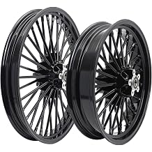 TOFR 19x2.5 18x3.5 Gloss Black Front Rear Rims Wheels 36 Fat Spokes For Harley Sportster Iron Nightster XL883N XL1200N 2010-2022 2011 2012 2013 2014 2015 2016 2017 2018 2019 2020 2021