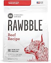 Liberty Freeze-Dried Dog Food Topper & Treats, Beef – 98% Meat & Organs, No Refrigeration – USA Made, 26 oz