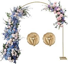 2.8m Wedding Arch Stand, Metal Arched Background Frame for Birthday, Arch, Wedding, Graduation, Party, Birthday Celebration Balloon Back-Arch Decoration