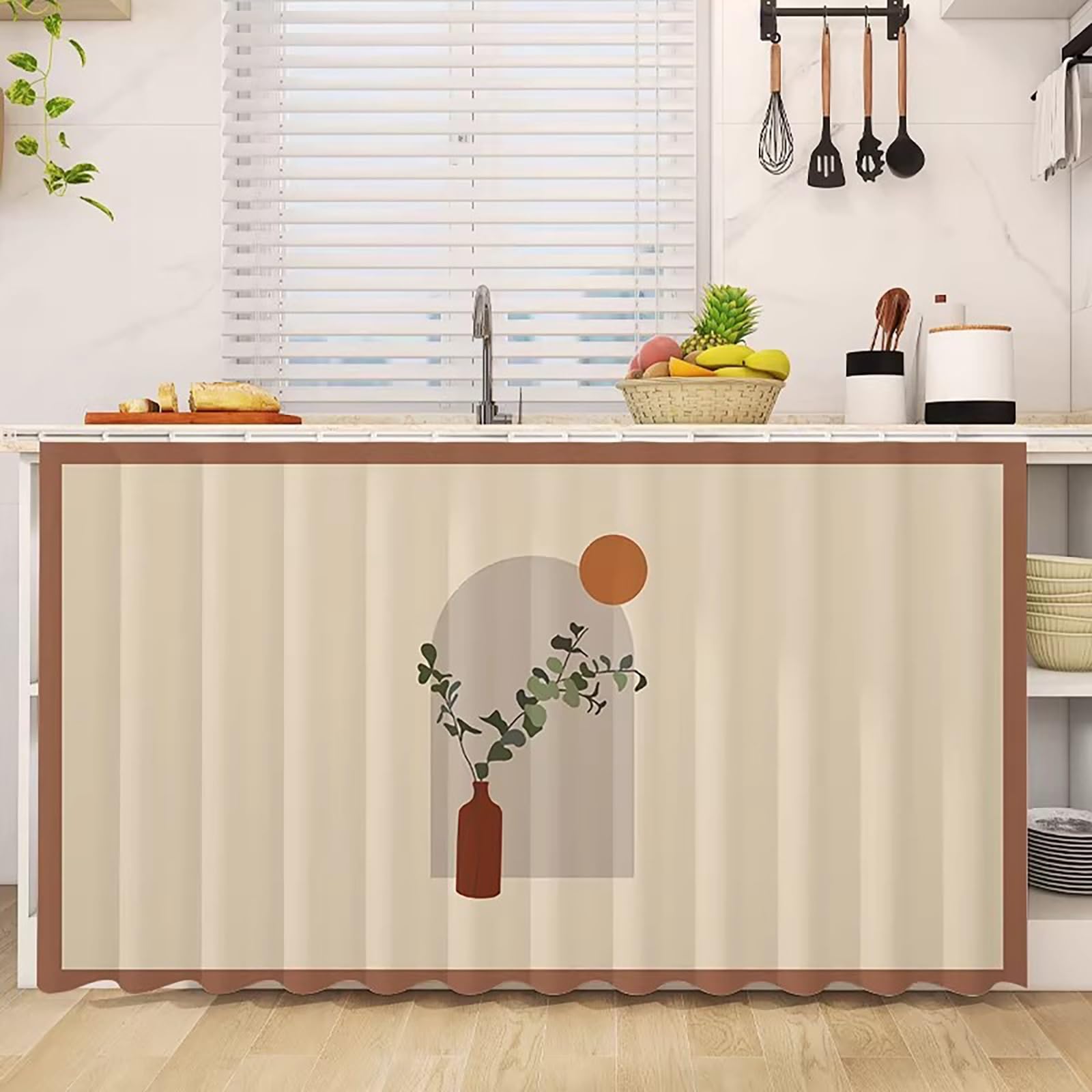 Rideau accordéon porte lavable en machine avec rail fluide