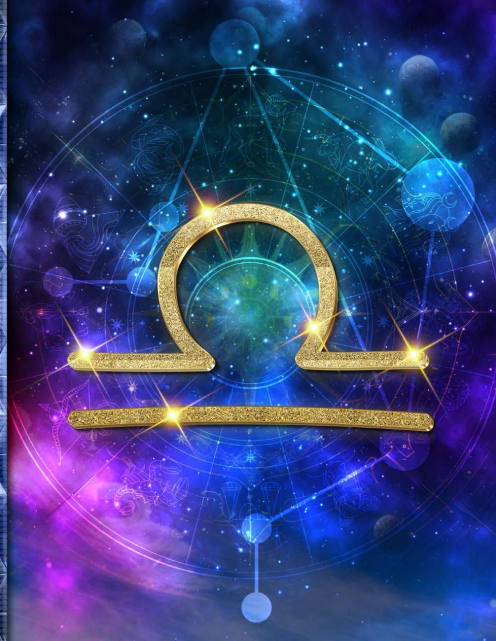 Libra's Guide to Enlightened Journaling: 222 Pages of Numerology Wisdom, Embellished with Libra-Inspired Abstract Art and Daily Affirmations for Harmonious Self-Reflection.
