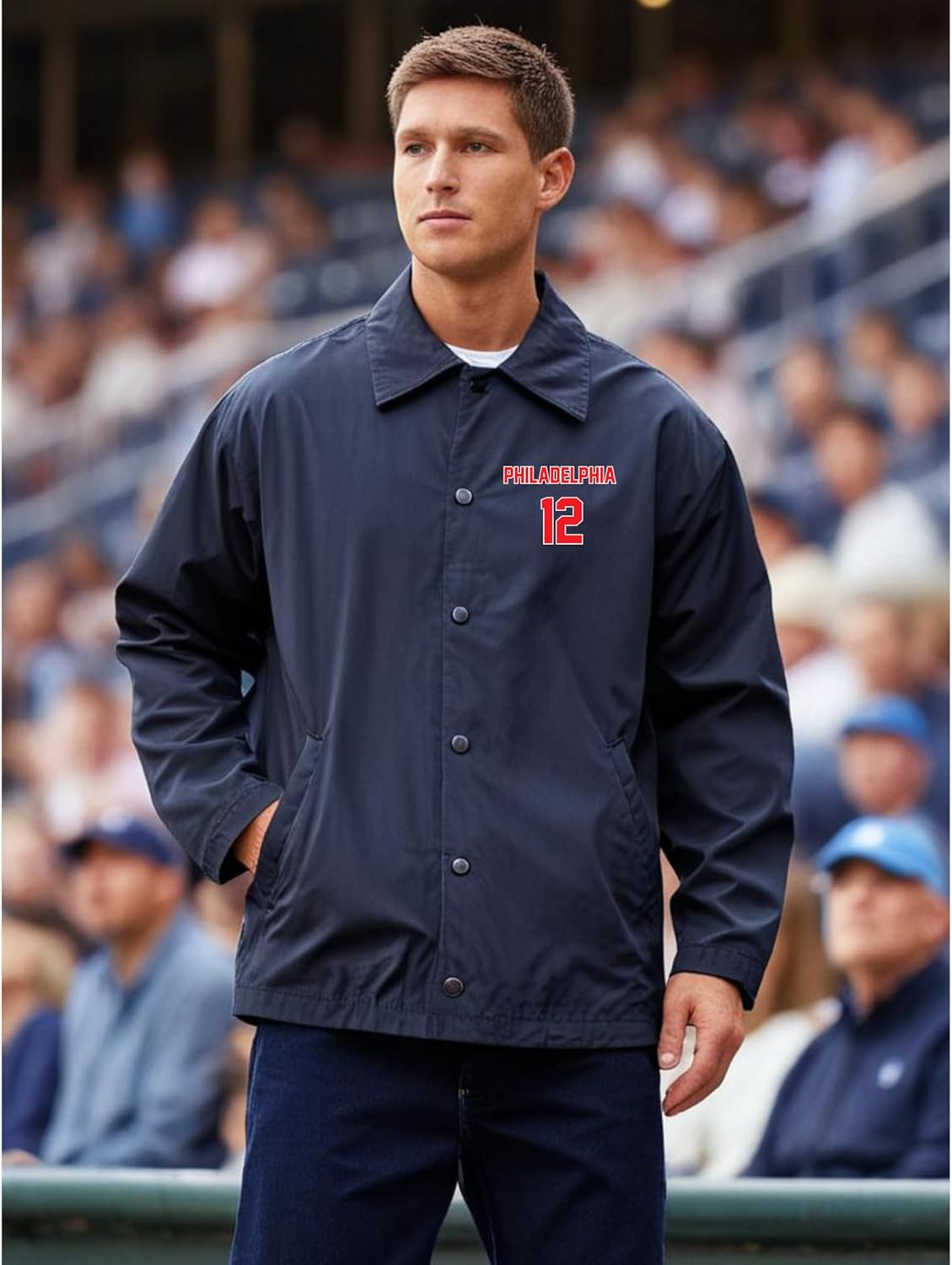 Baseball Coaches Jacket | Team MLB Players Licensed Apparel | Outerwear for Fans - Image 3