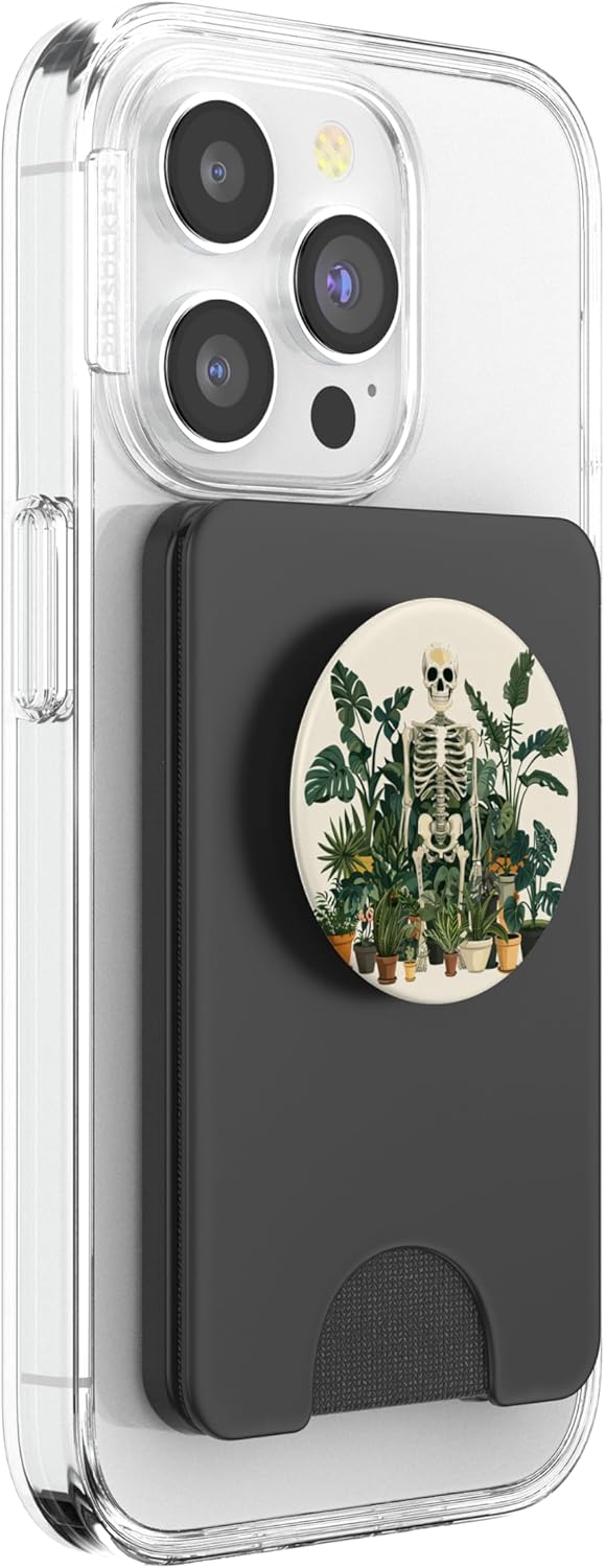 Skeleton Plant Lover Gardening Gardener PopSockets PopWallet for MagSafe