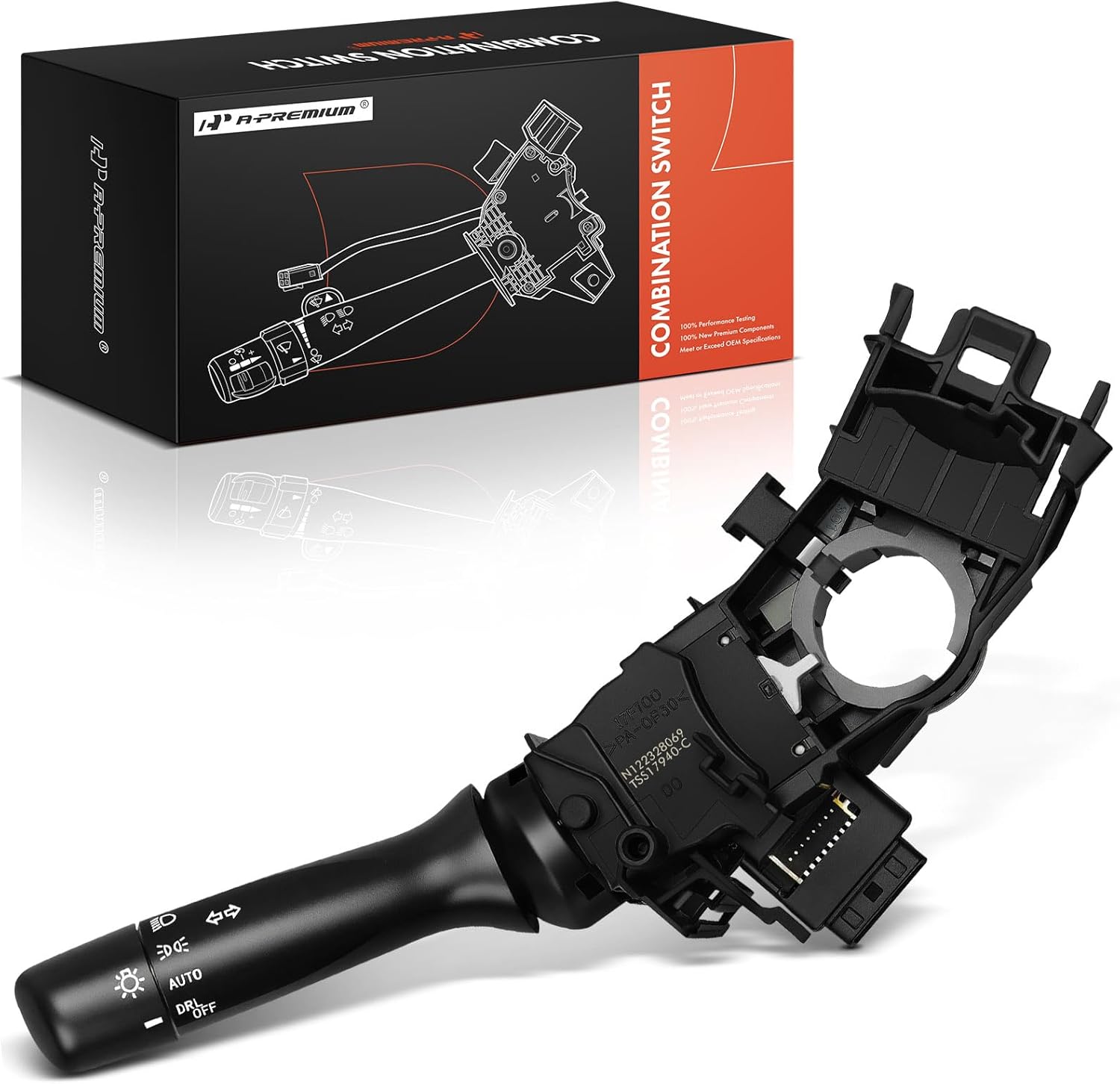 A-Premium Turn Signal Switch Multifunction Switch Compatible with Toyota Camry 2006-2011, Prius 2011-2015, Highlander 2008-2011, Avalon 2005-2008, Without Fog Lights