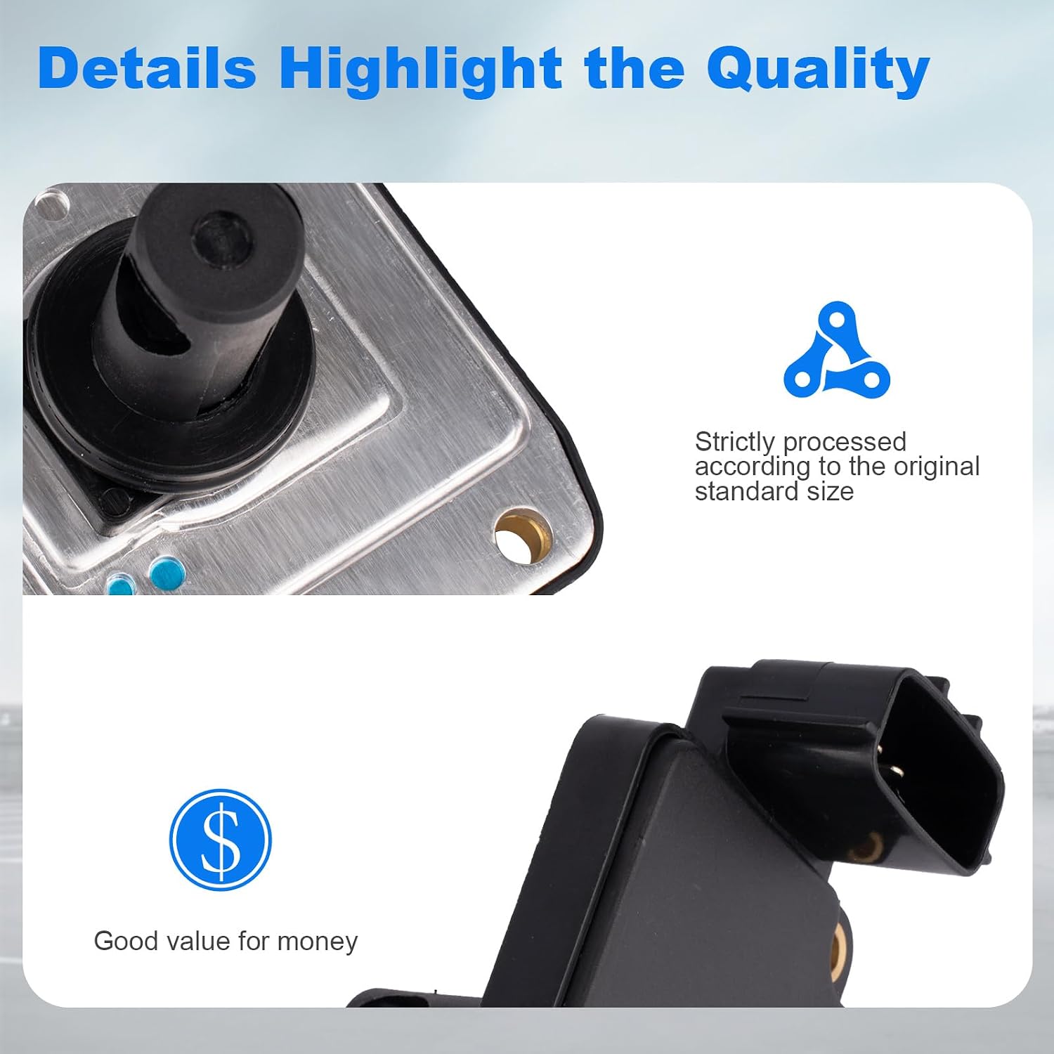 Mass Air Flow Sensor Meter MAF AFH55M12 Compatible for 1996 1997 Nissan Pickup & 1998 1999 2000 2001 2002 2003 2004 Frontier & 2000-2004 Xterra 2.4L L4 MAF Sensor