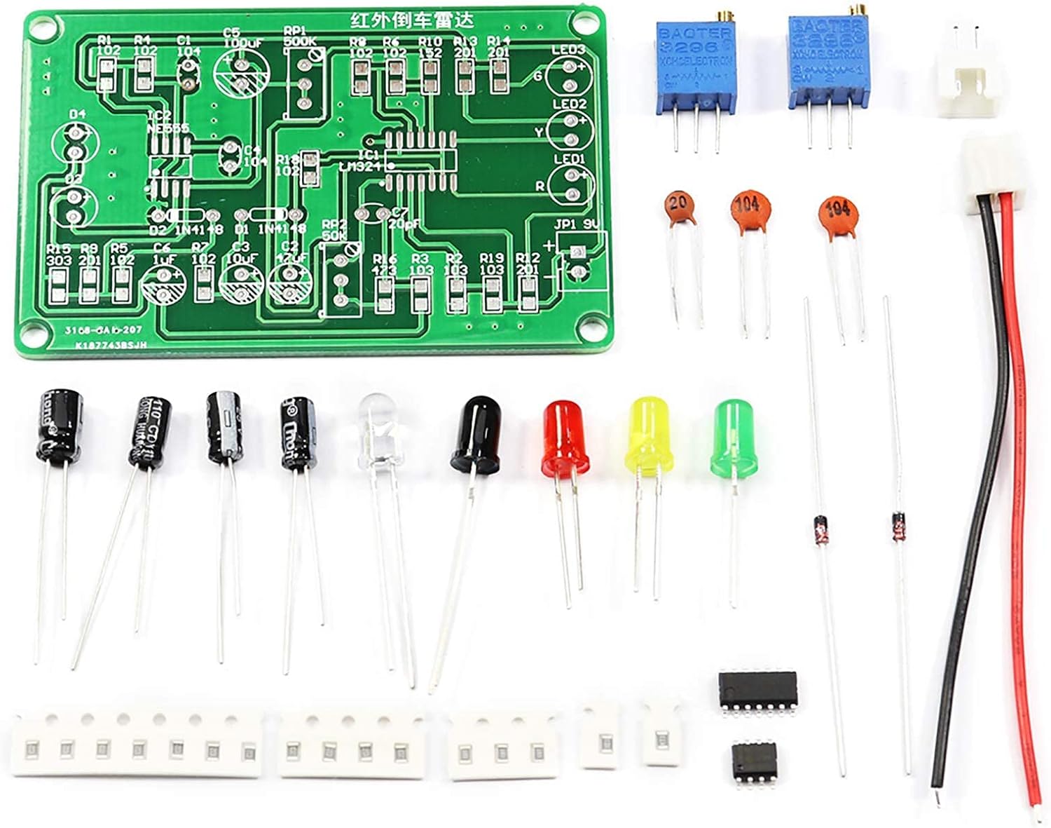 Gikfun Welding Practice Soldering Skill Training Board Xmas Tree Led DIY Kits
