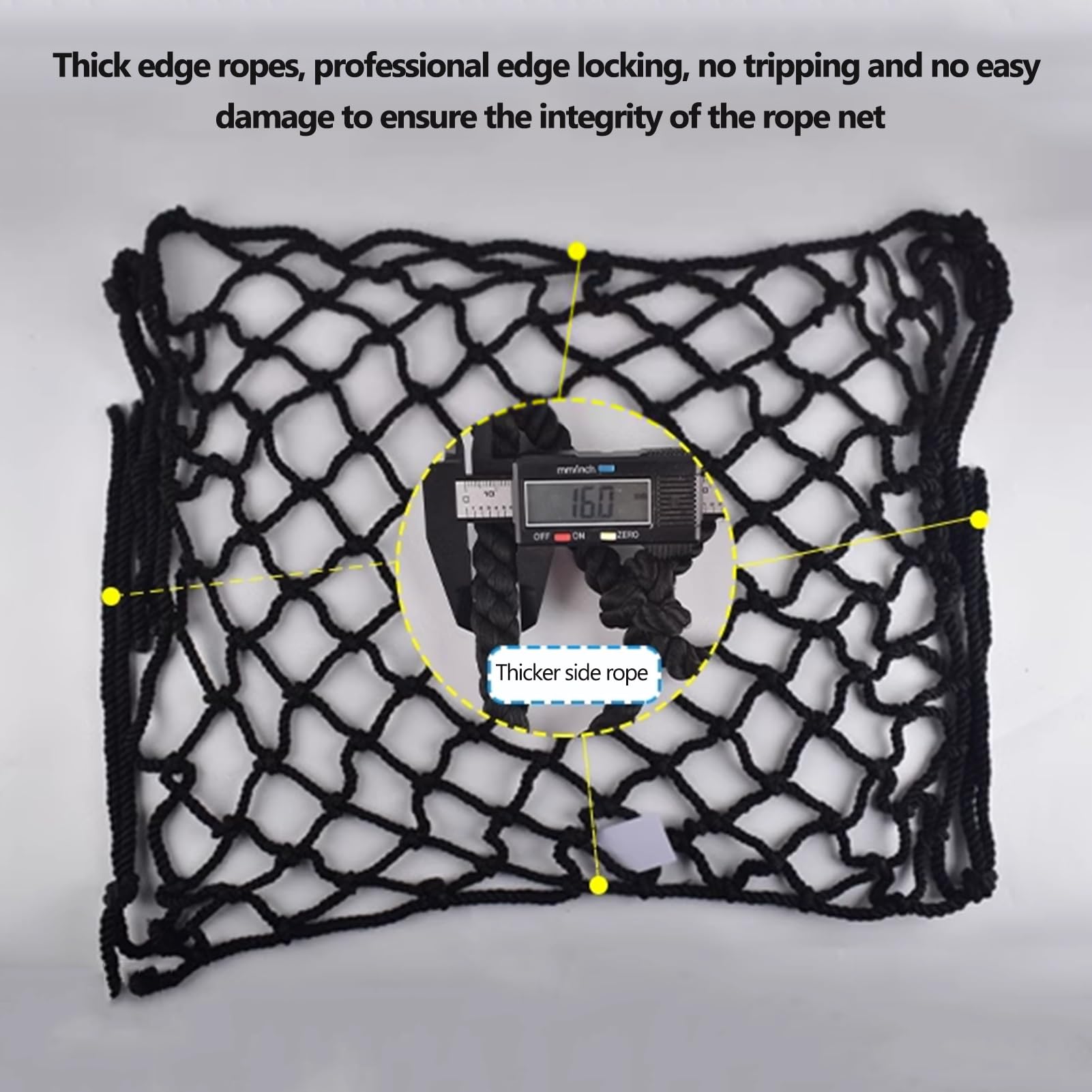 Red De Seguridad Para Balcón/escalera - Nylon Blanco (malla 5x5cm) - Resistente Hasta 300kg