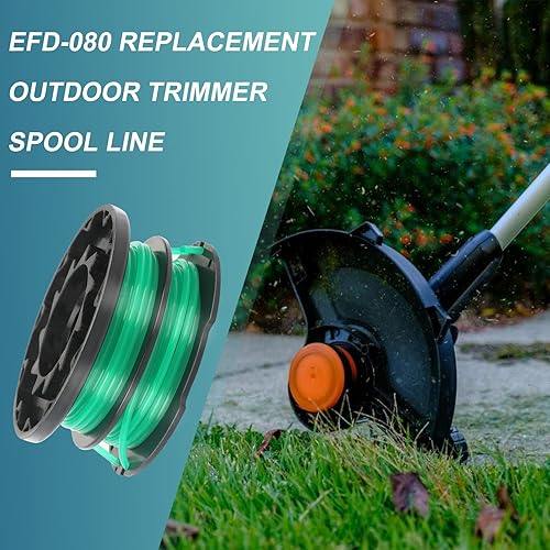 Miniatura 5 de EFD-080 - Cortadora de cuerda de doble línea, 0.080 pulgadas, 20 pies, compatible con Black and Decker LST560C OF50150TS 90635923 885911487801 60V